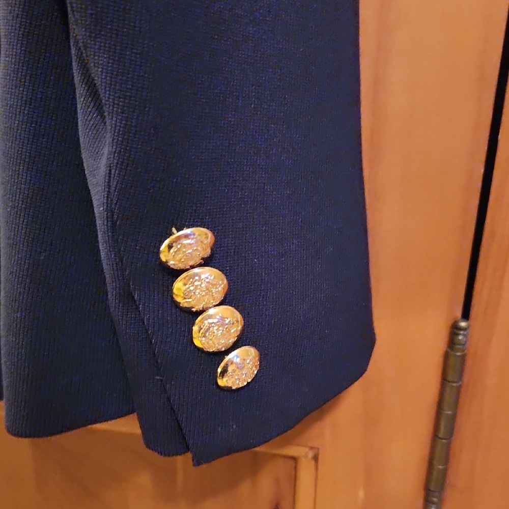 Lauren Ralph Lauren Black Blazer with Gold Accents - Picture 6 of 6